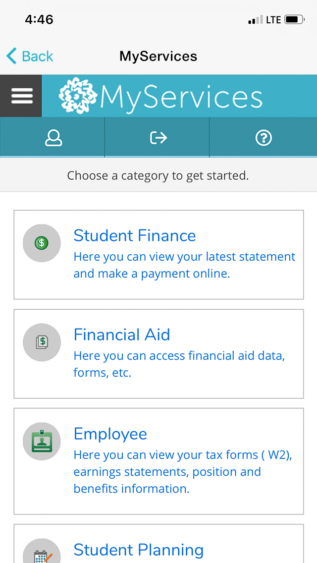 GoSVA App MyServices screenshot