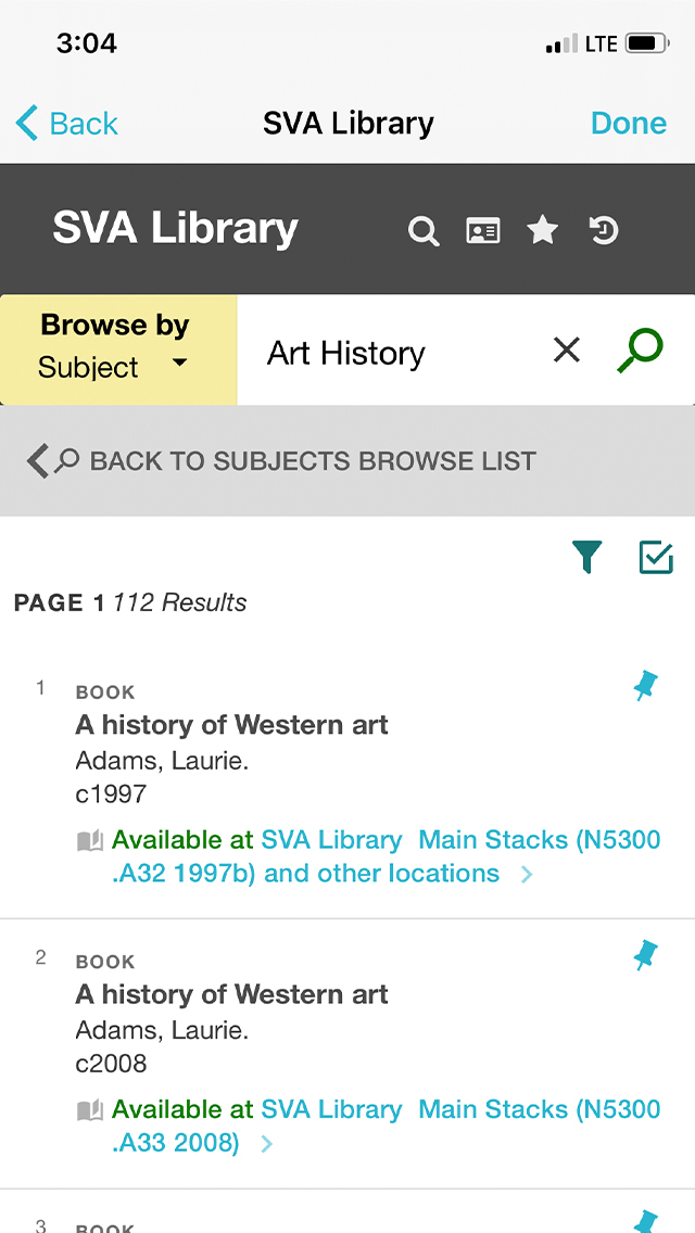GoSVA App SVA Library screenshot